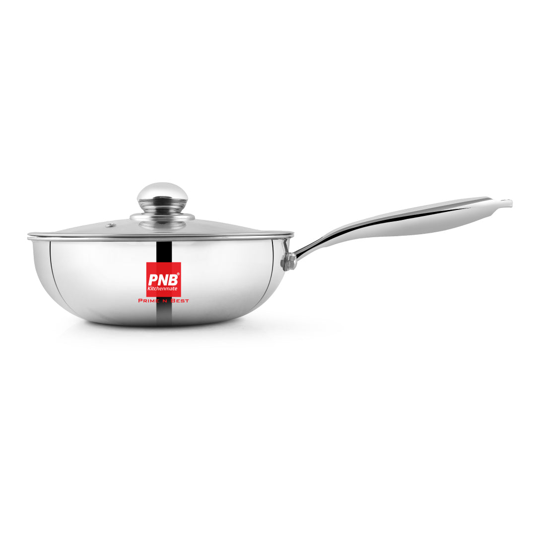 Wok - Inox No Oily Triply Cookware