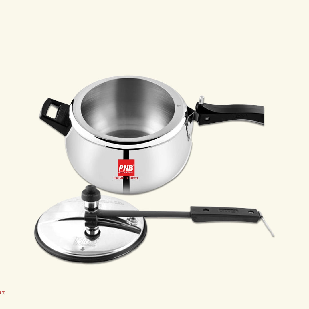Tri-Ply Stainless Steel Inner Lid Pressure cooker 2 Liter/3 Liter/3.5 Liter/5 Liter/6.5 Liter, Premium Quality with three layer Triply Technology