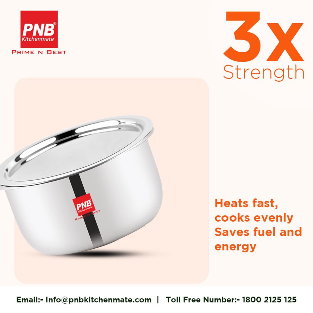 Tope with LID - Triply Cookware