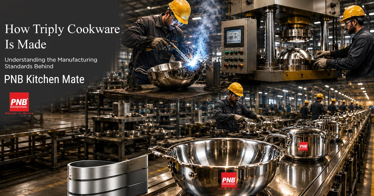 How Triply Cookware Is Made: Understanding the Manufacturing Standards Behind PNB Kitchen Mate