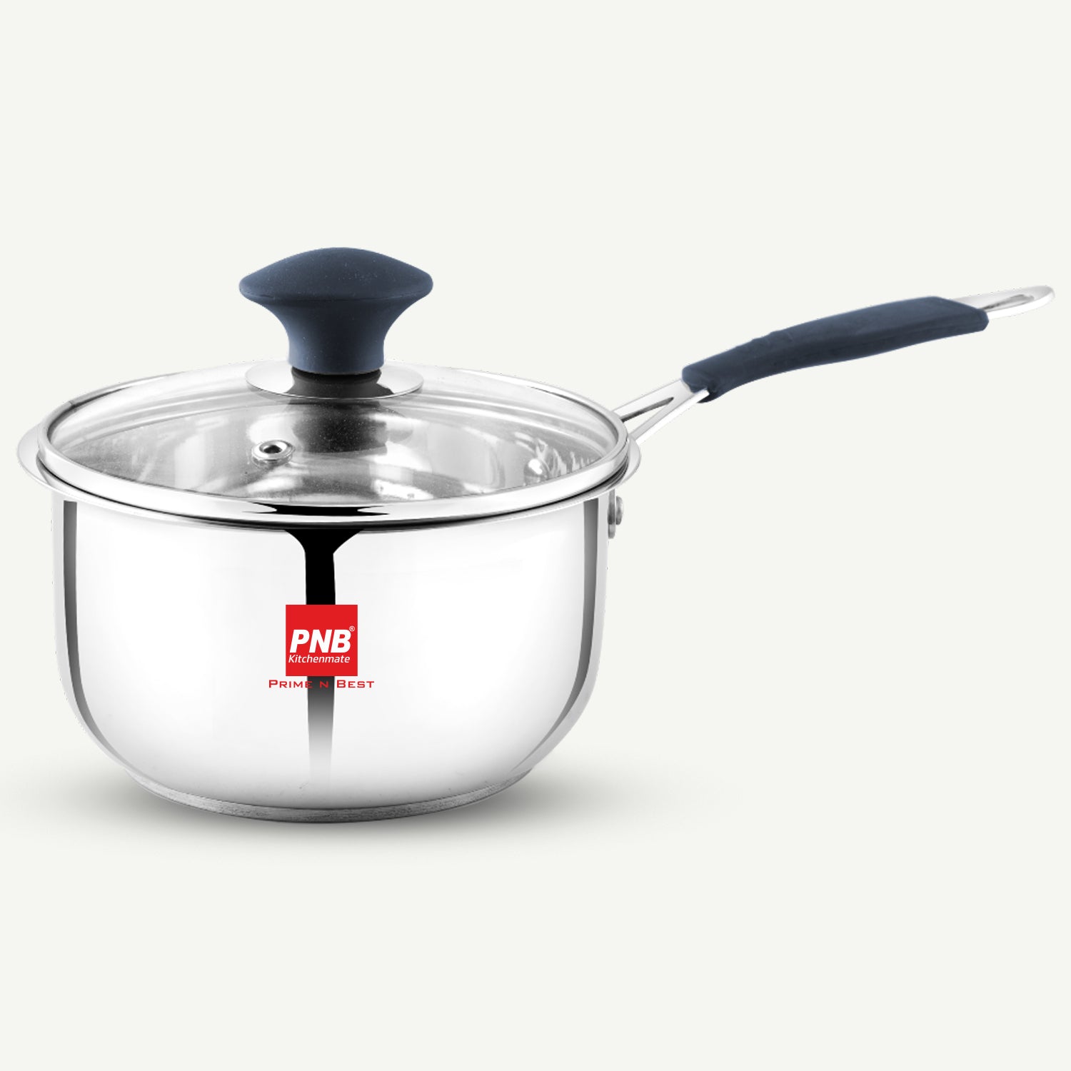 Stainless Steel Induction Bottom (Encapsulated) Saucepan with Glass Lid | Induction Friendly Stainless Steel Cookware Saucepan | 5 Year Warranty-Virgo