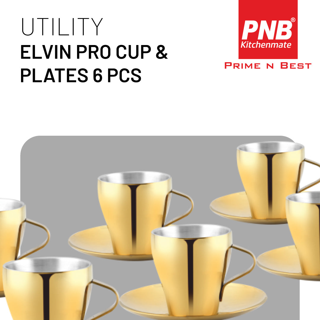 Elvin Pro Cup & Plates 6 Pcs - Utility