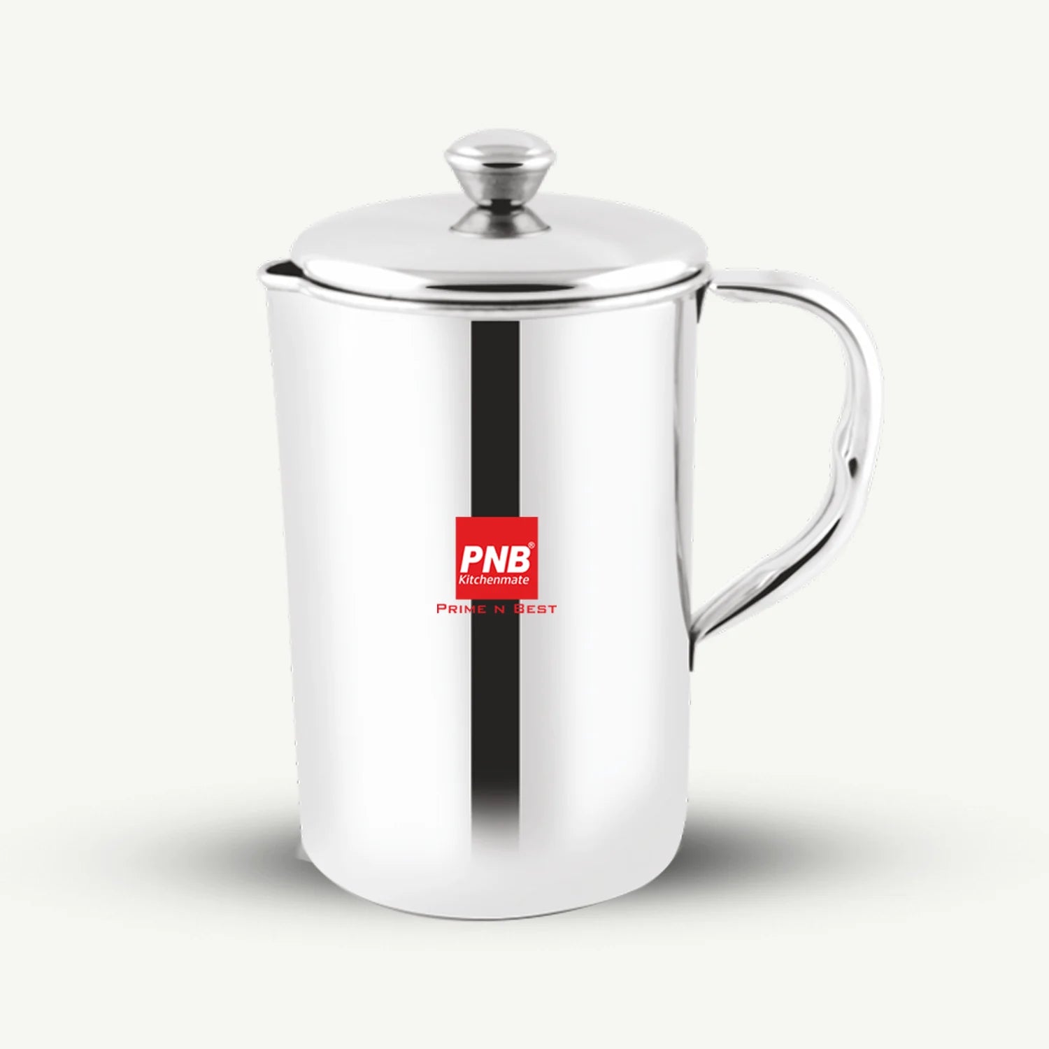 Stainless Steel Hero Water Pitcher / Jug with Cover - 1700 ml, Mirror Finish, Sturdy Tough Build, Dishwasher Safe, Leak Free