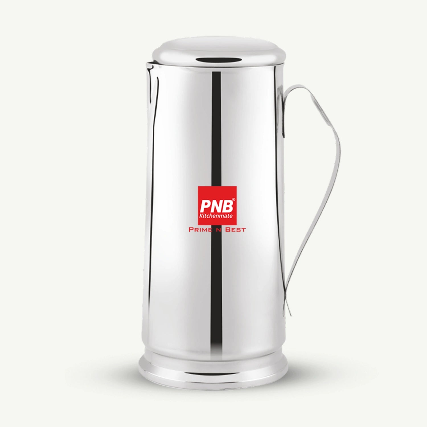 Stainless Steel Pearl Water Pitcher / Jug with Cover - 1700 ml, Mirror Finish, Sturdy Tough Build, Dishwasher Safe, Leak Free