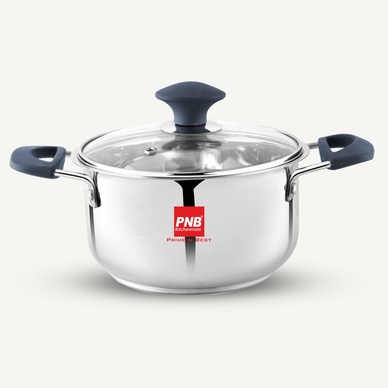 Stainless Steel Induction Bottom (Encapsulated Bottom) Casserole/Stewpan with Glass Lid-Virgo