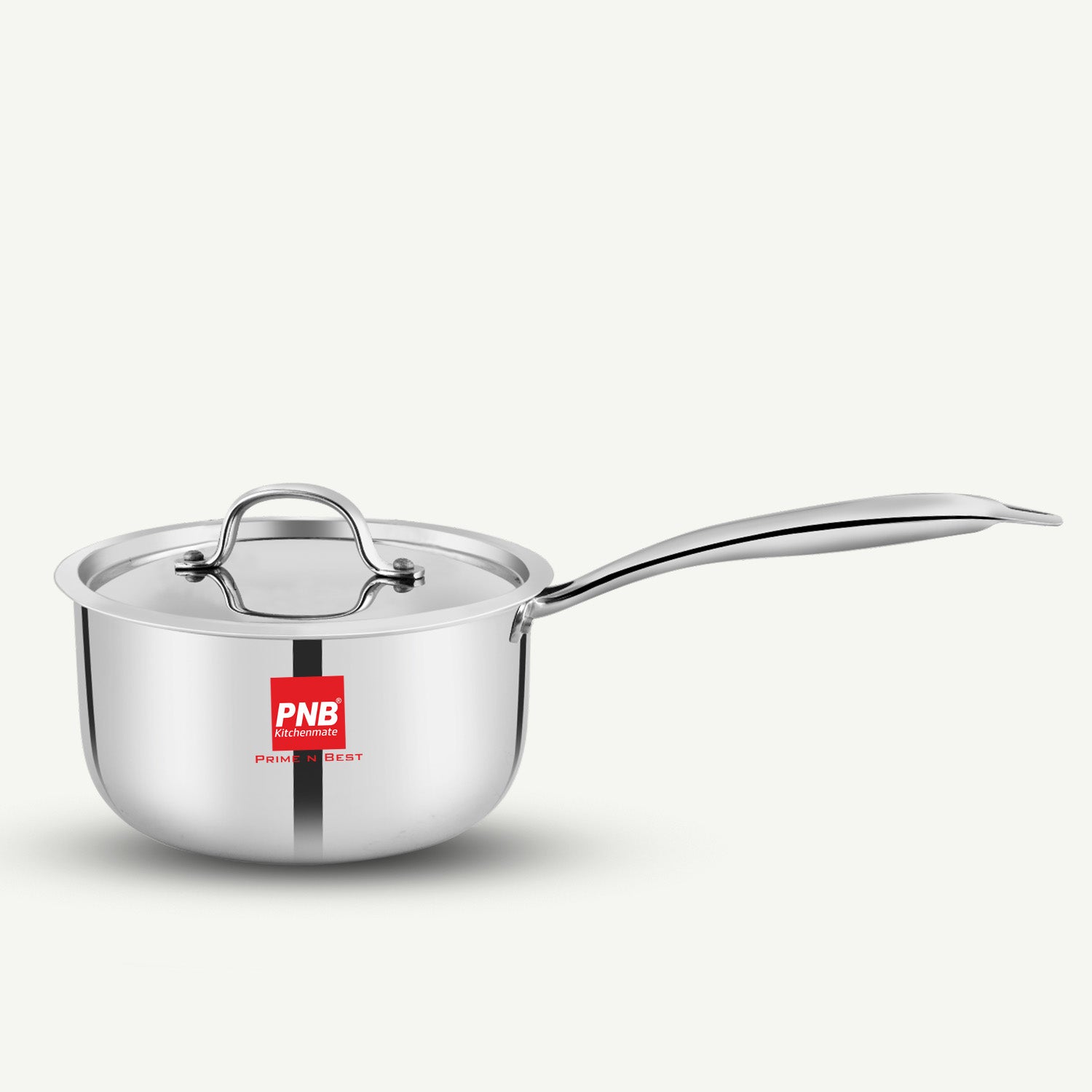Triply Stainless Steel Tea Pan with Lid | Triply Sauce Pan | Induction & Gas Stove Compatible Milk Pan