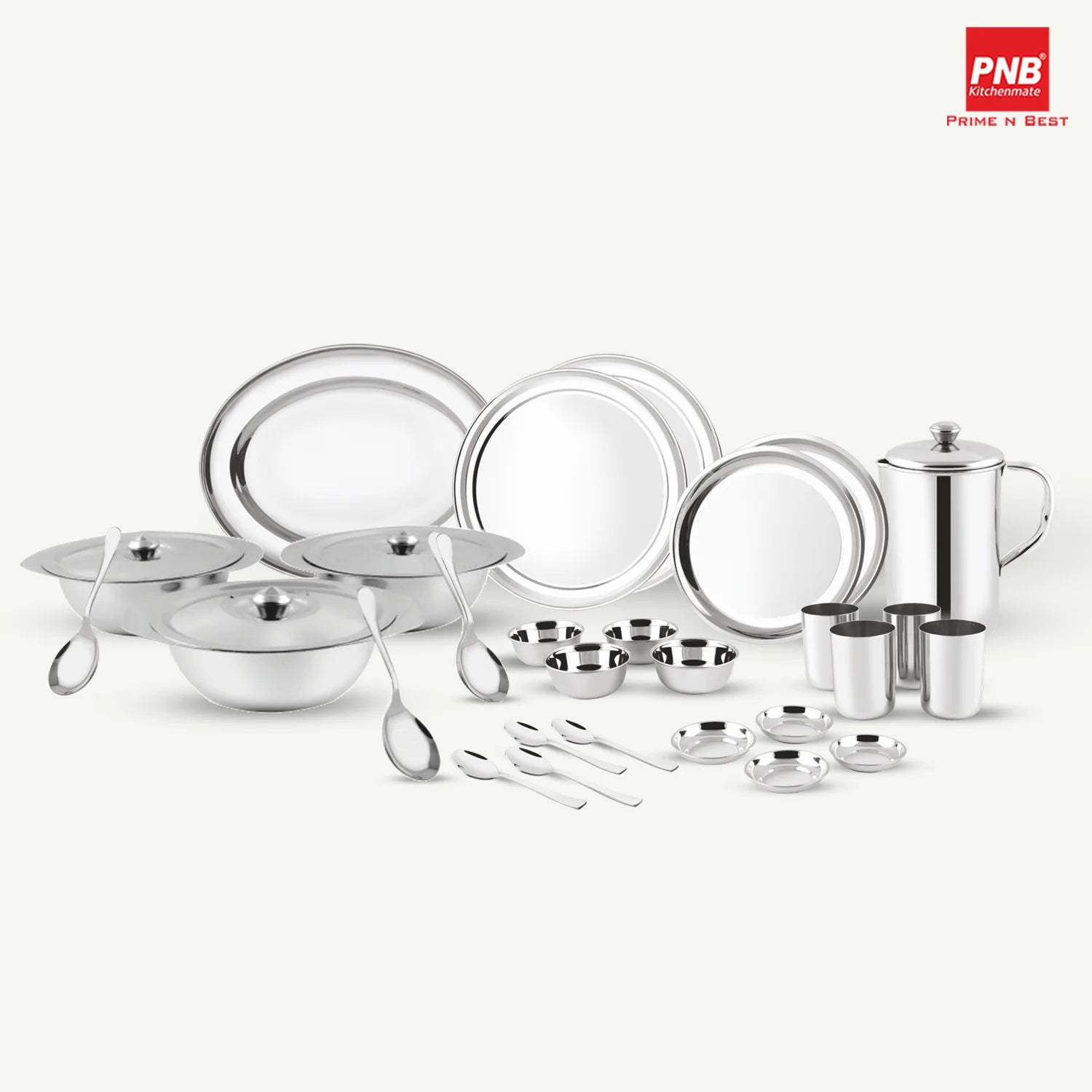 Stainless Steel Dinner Set Elegant 51 Pcs