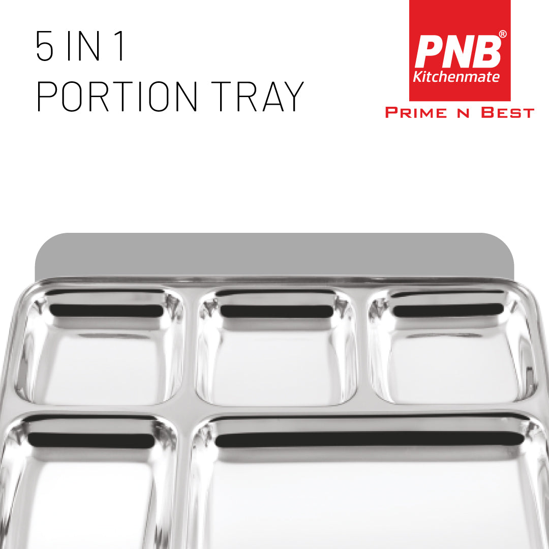5 in 1 Tray - Plate, Thali, Khomcha & Parat