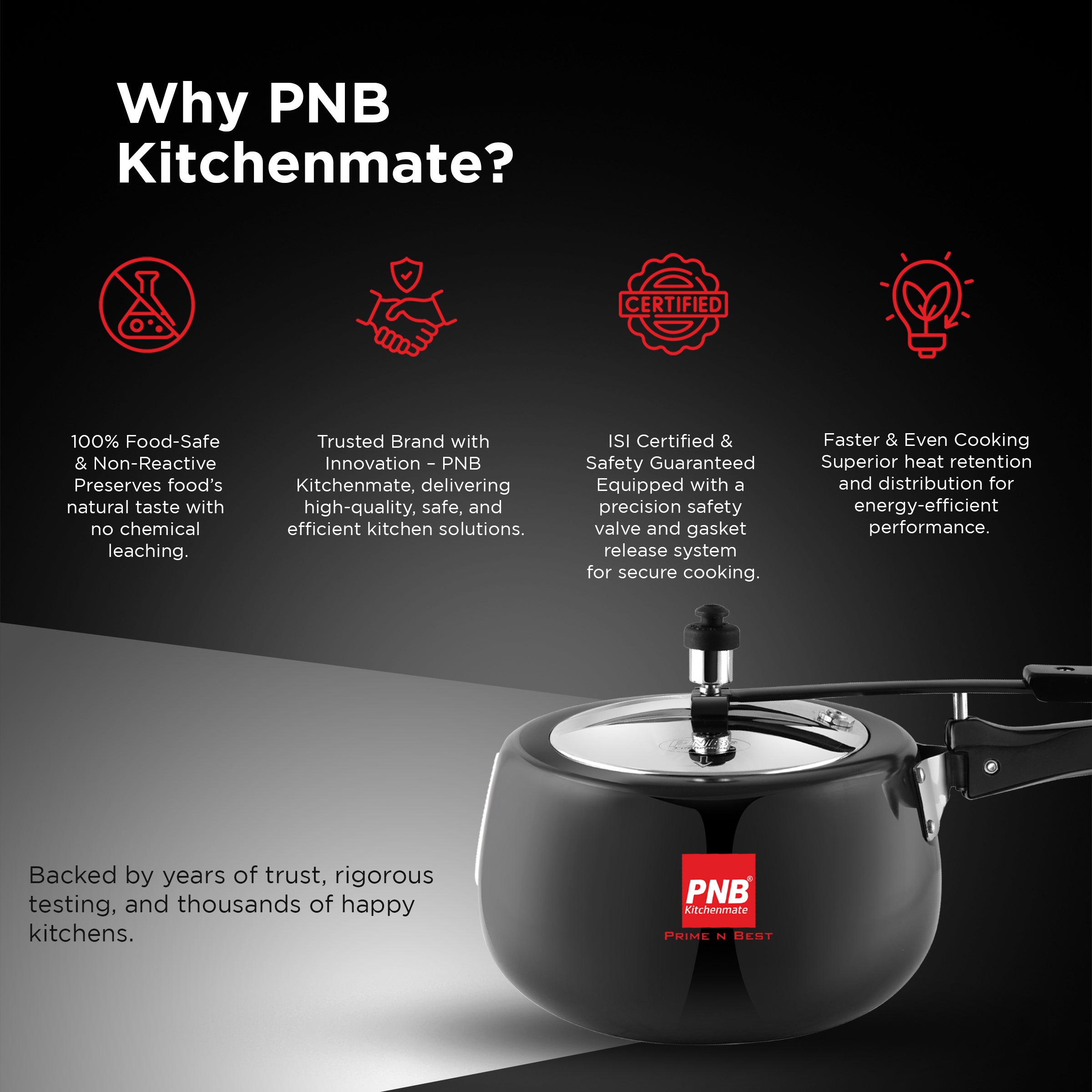 Orchid - Hard Anodised Pressure Cooker