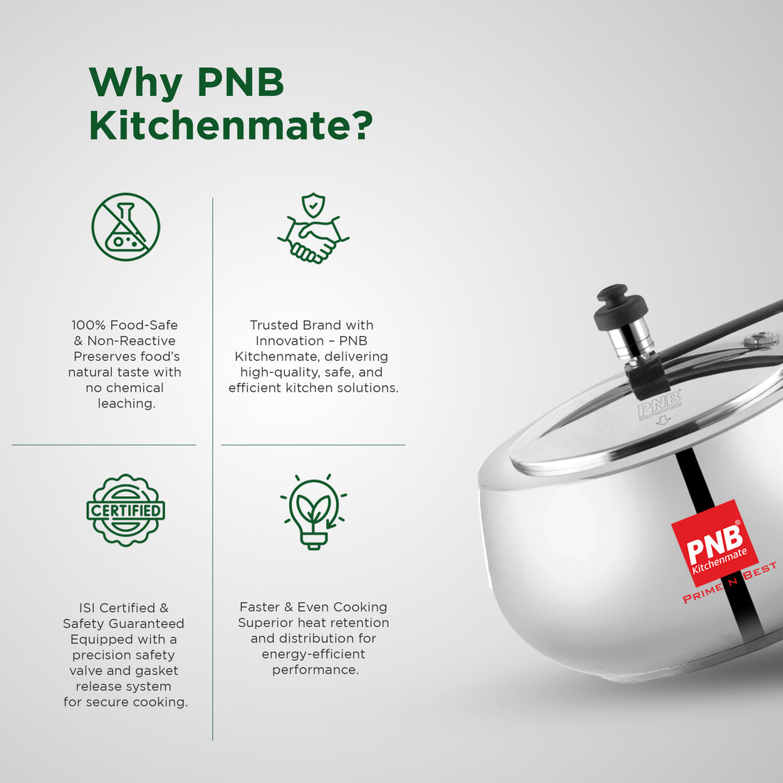 Jewel - Stainless Steel Pressure Cooker with Induction Base