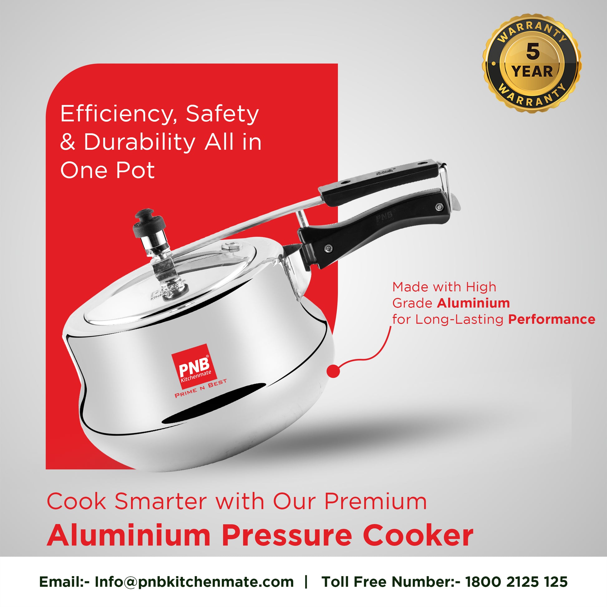 Belly Aluminium Pressure Cooker - Main Image