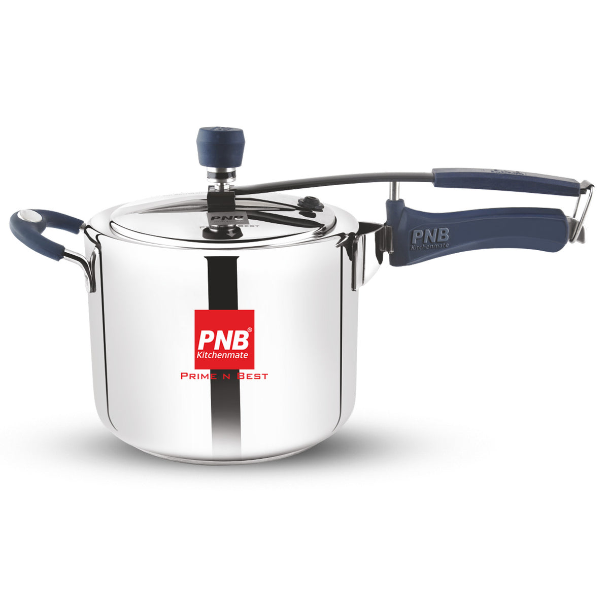 Food-Grade 304 Stainless Steel 3 & 5 Liter Inner Lid Pressure Cooker with Induction friendly base and Unbreakable Silicone Handle
