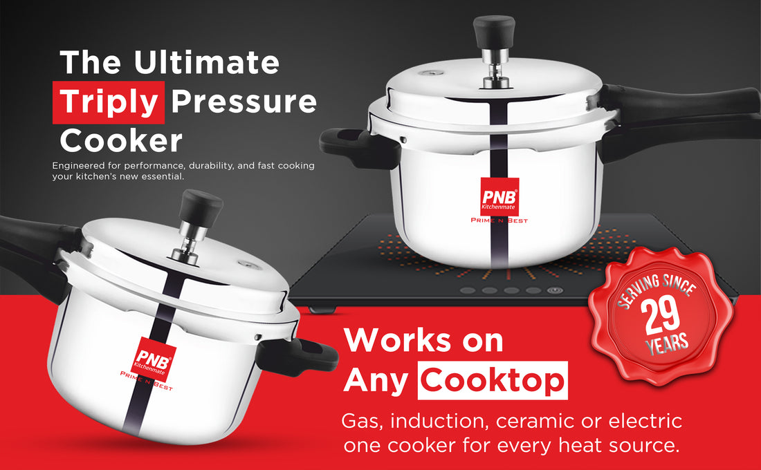 Magnito Triply Pressure Cooker with Induction Base