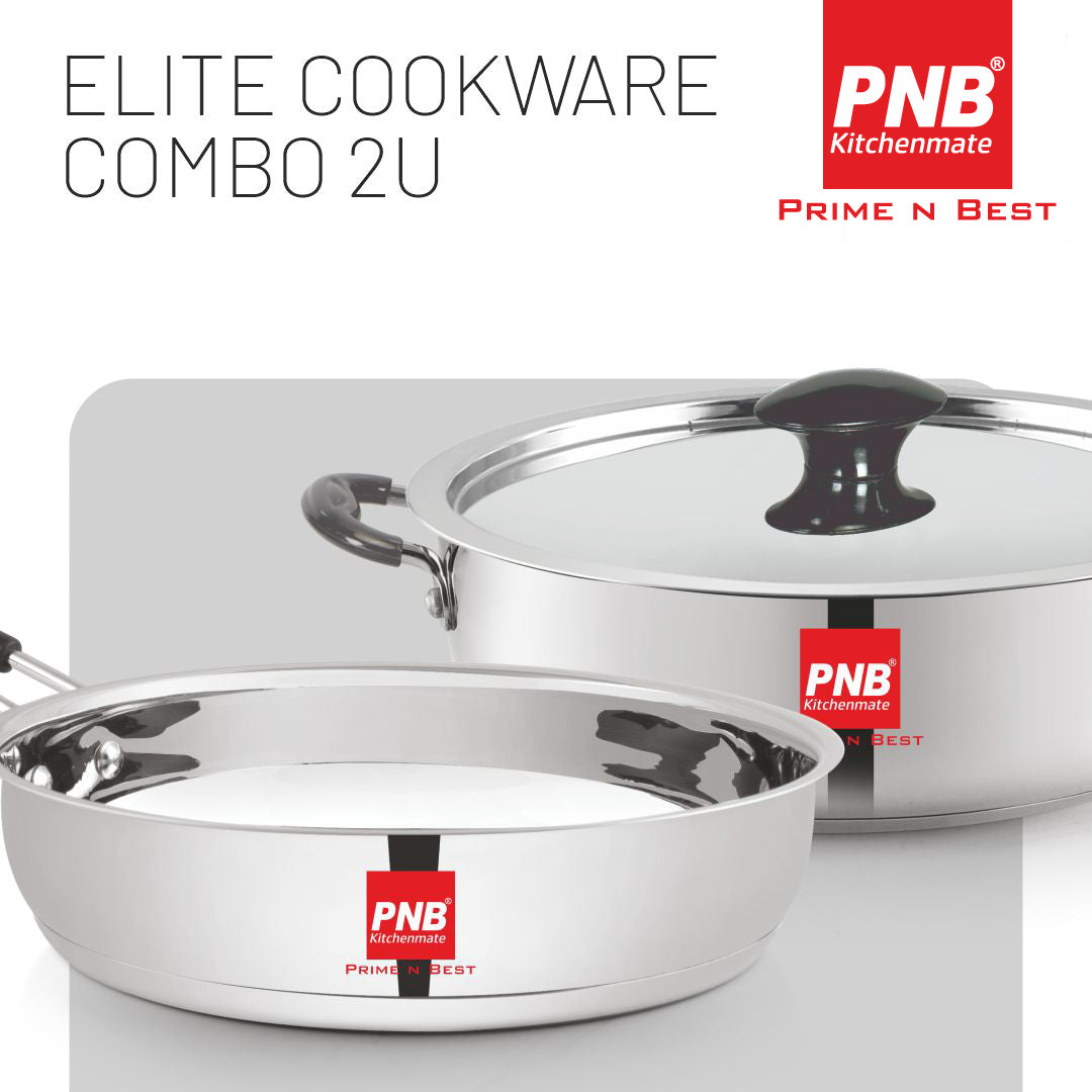 Elite Cookware Combo 2U - Encapsulated Bottom Cookware