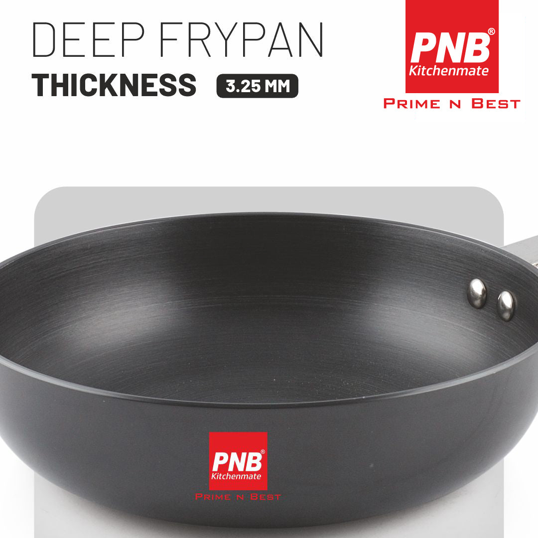Deep Frypan - Solitaire Hard Anodised Cookware