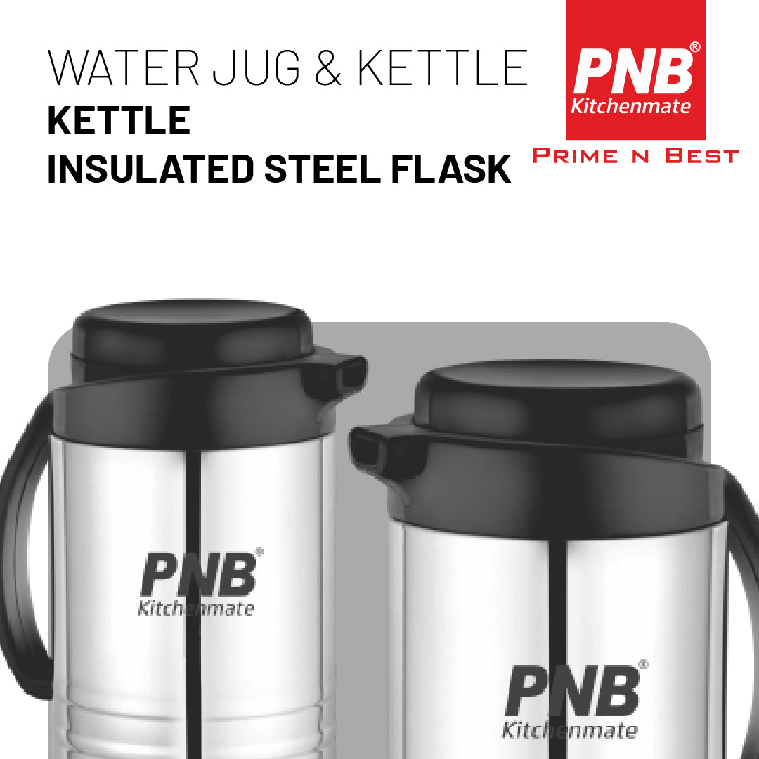 Kettle Insultated Stainless Steel Flask - Water Jug & Kettle