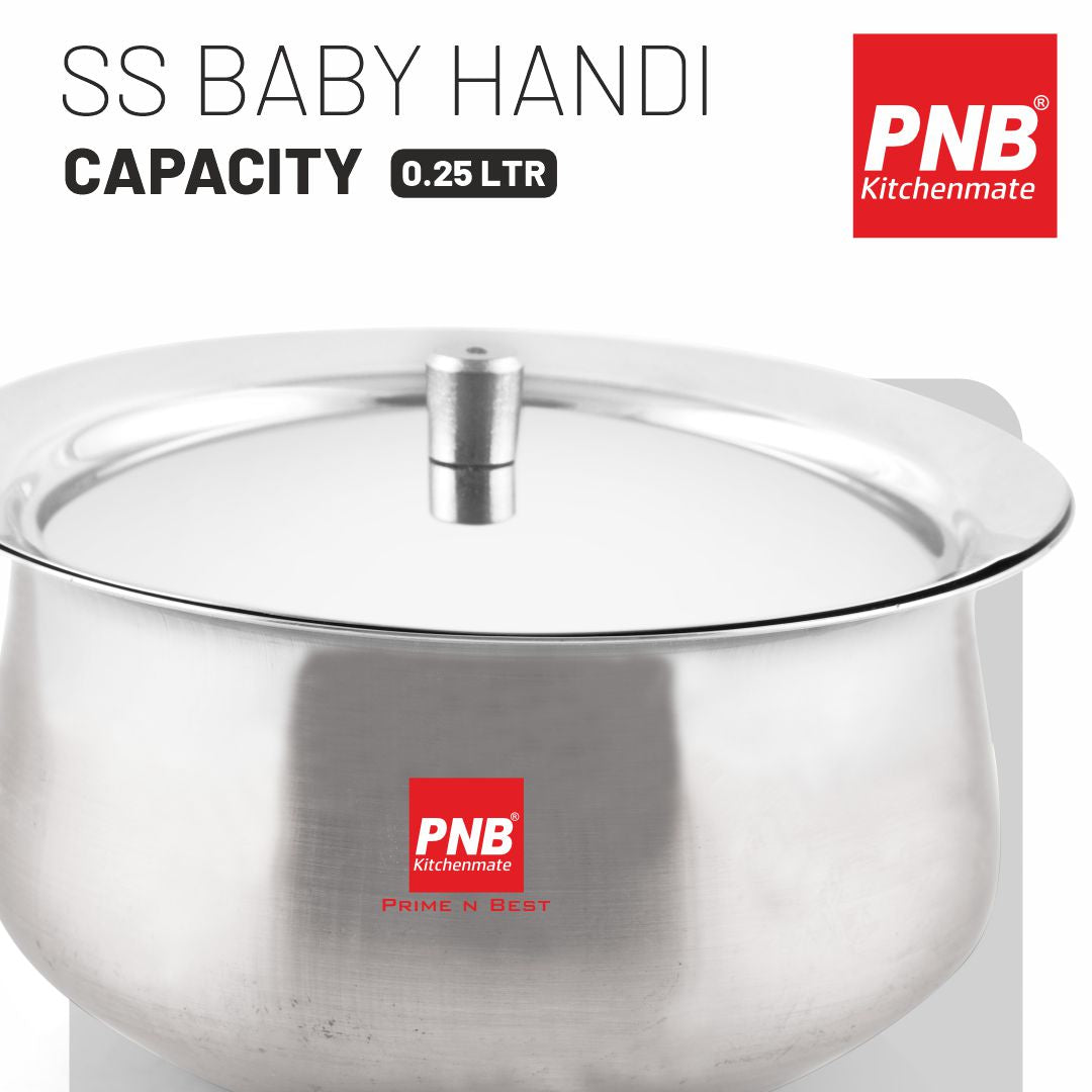 SS Baby Handi - Plain Base Cookware