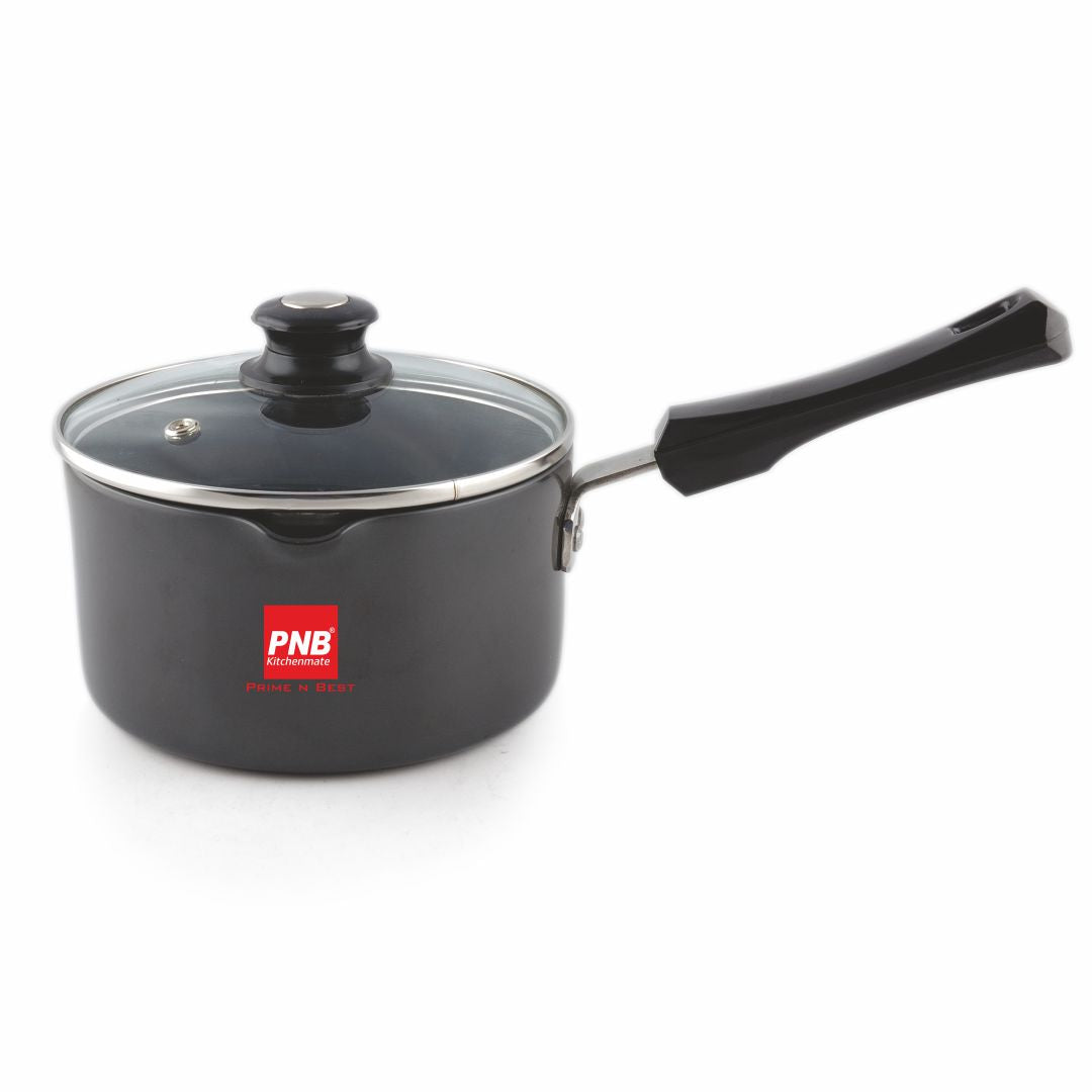 Saucepan with Lid - Solitaire Hard Anodised Cookware