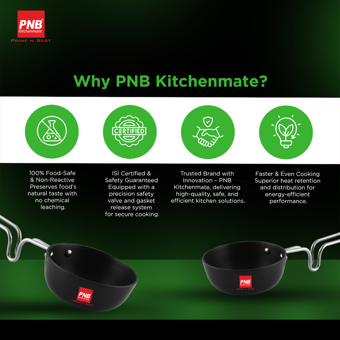 Tadka Pan - Solitaire Hard Anodised Cookware