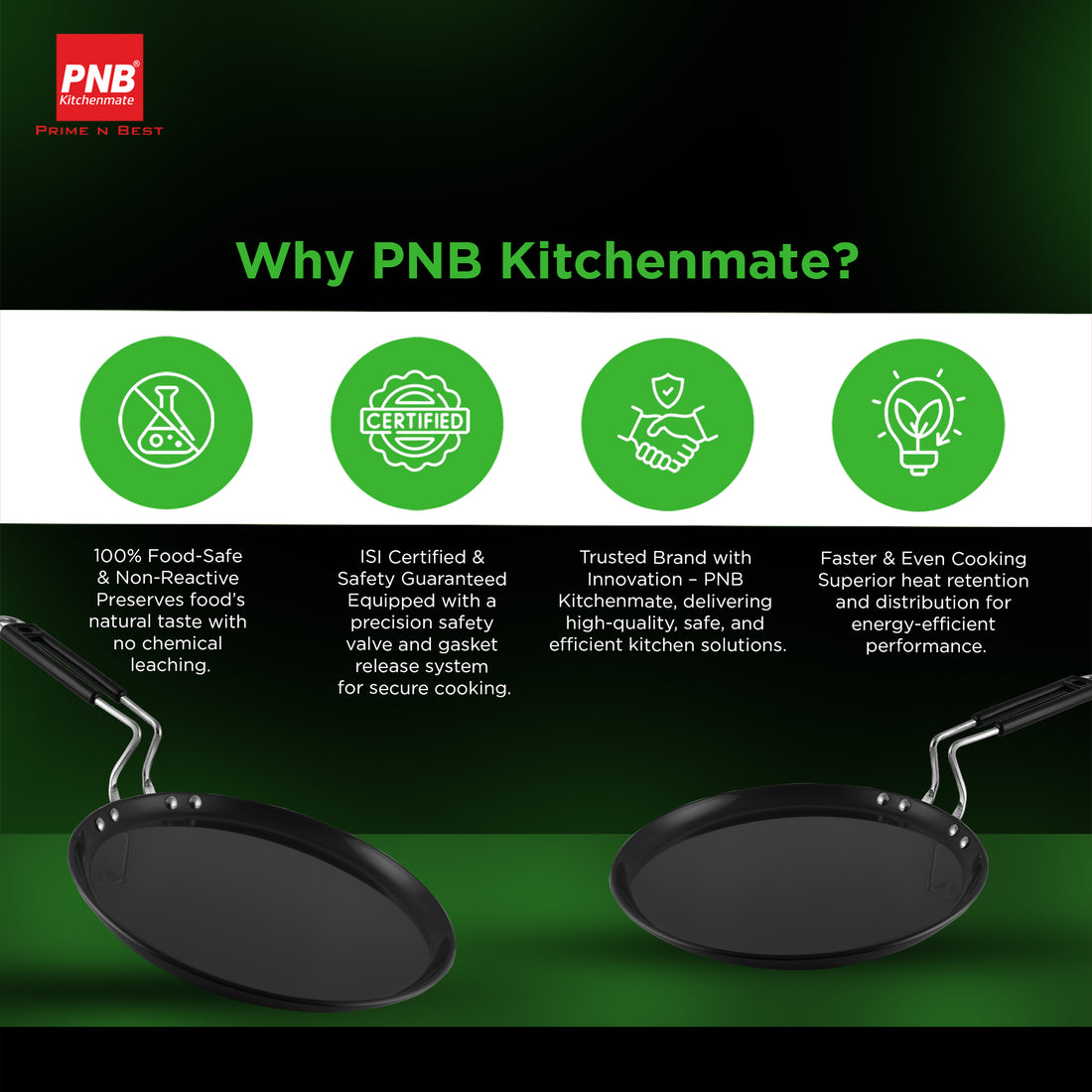 Dosa Tawa - Solitaire Hard Anodised Cookware