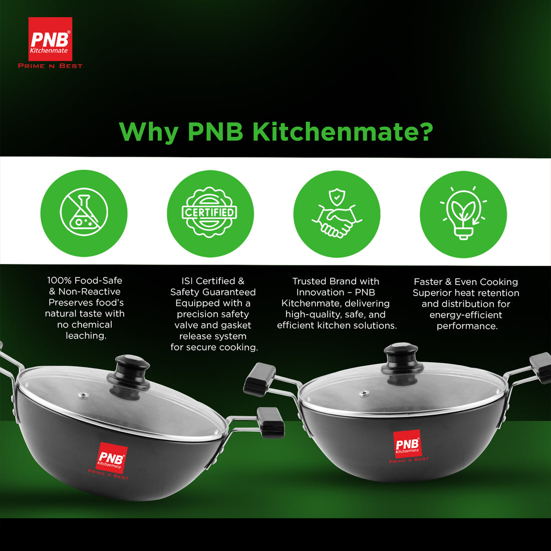 Smart Karahi - Solitaire Hard Anodised Cookware