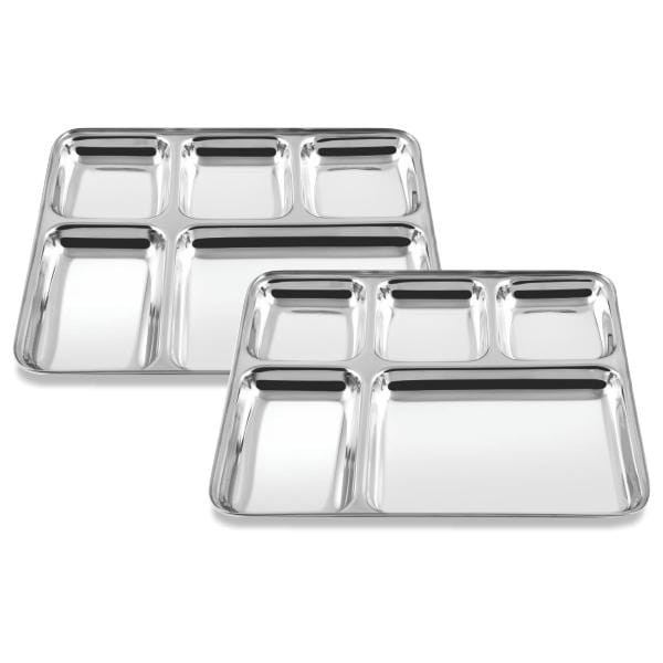 PNB Kitchenmate Stainless Steel 5 in 1 Portion Tray (Square)