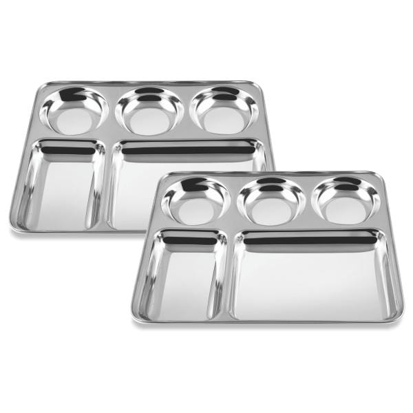 PNB Kitchenmate Stainless Steel 5 in 1 Portion Tray (Round)
