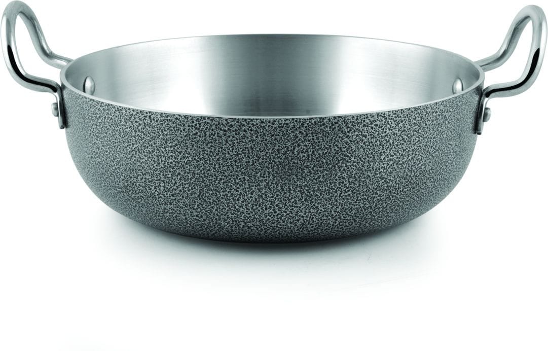 PNB Kitchenmate Aluminium Karahi Mirror Finish Color Induction Base - PNB Kitchenmate